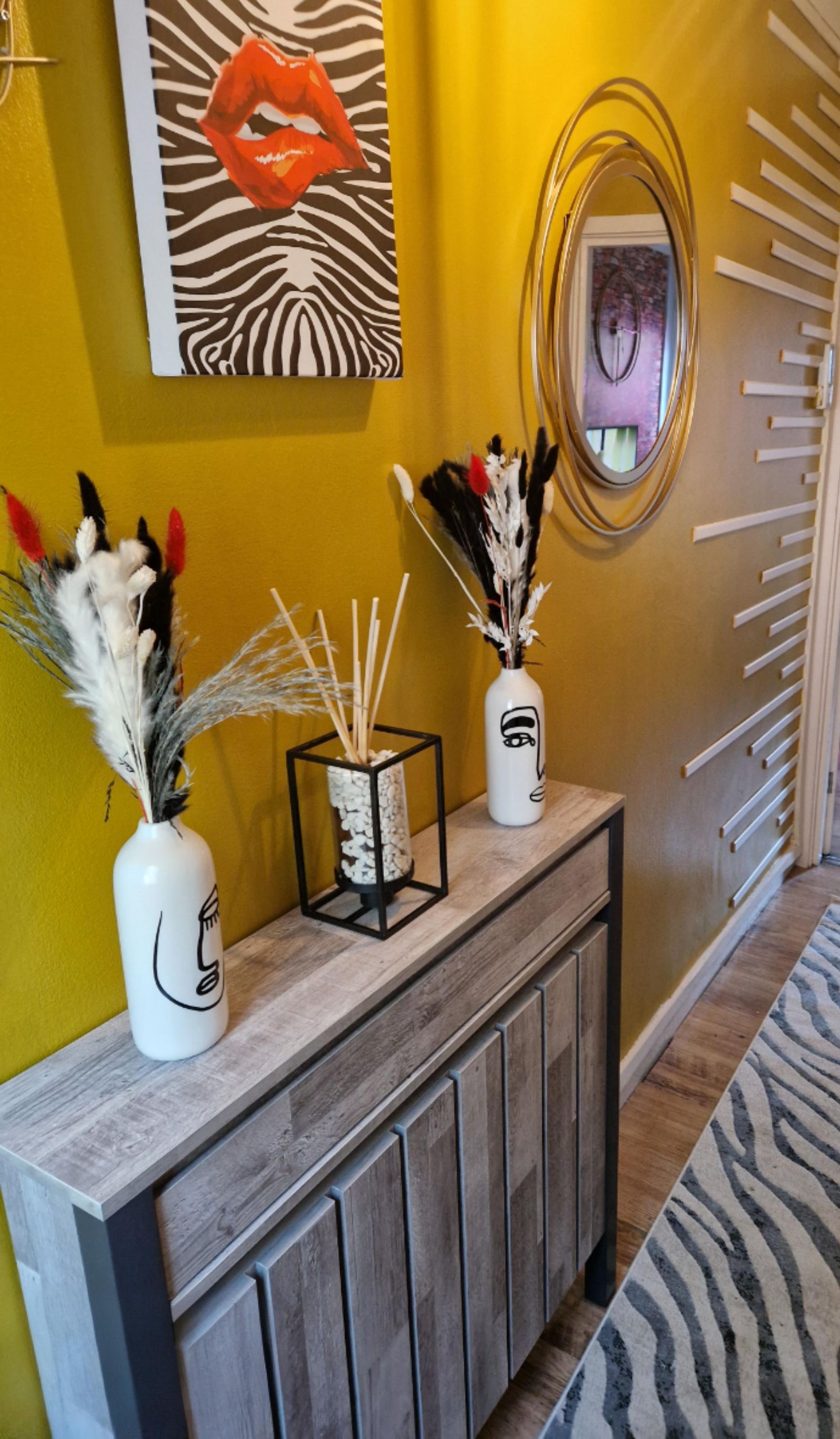 Mustard hallway